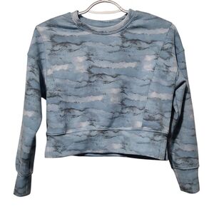 Yogalicious Girls Scuba Zuri Blue and Gray Pullover M (10)